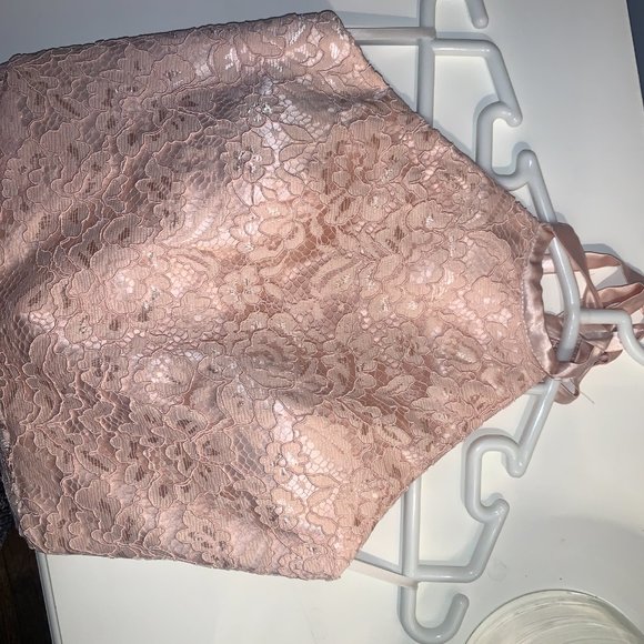 TBDress Halter Sashes Lace Bridesmaid Jumpsuit - Picture 14 of 16